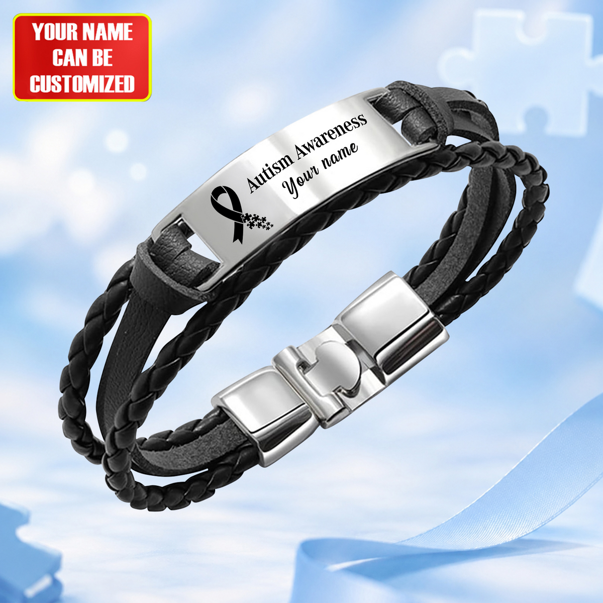 Autism Awareness Personalized Handmade Bracelet
