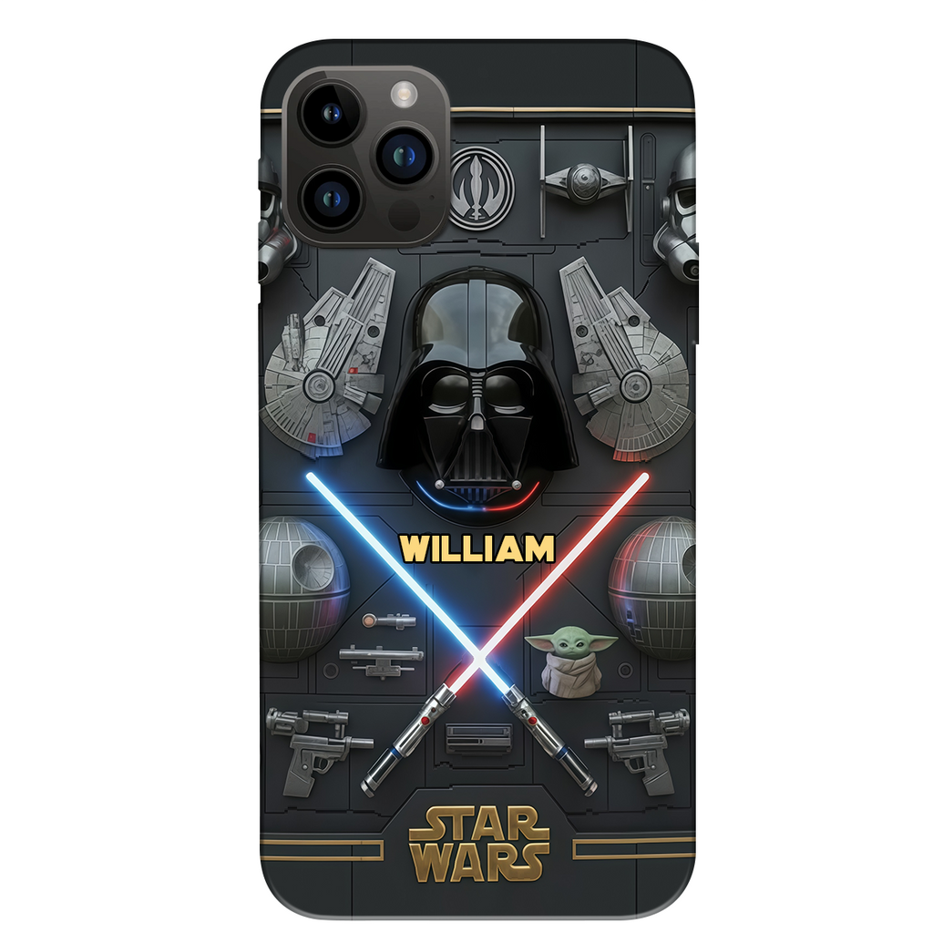 The Galaxy - Personalized The Force Full Print Phone Case