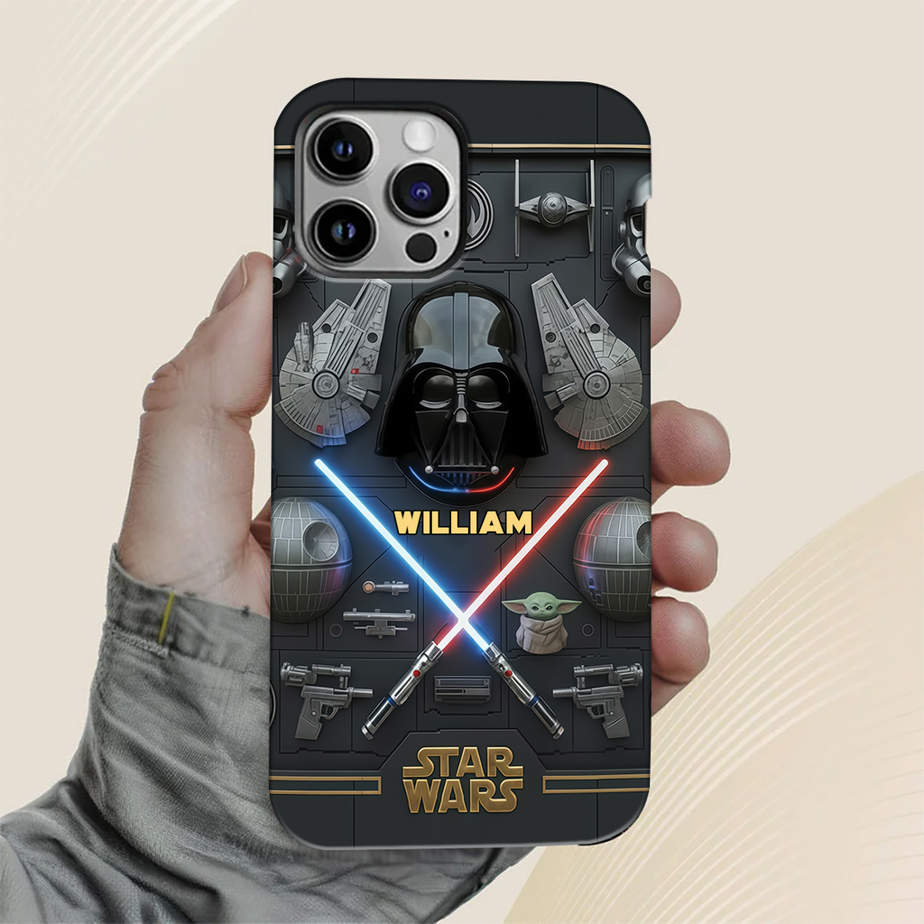 The Galaxy - Personalized The Force Full Print Phone Case