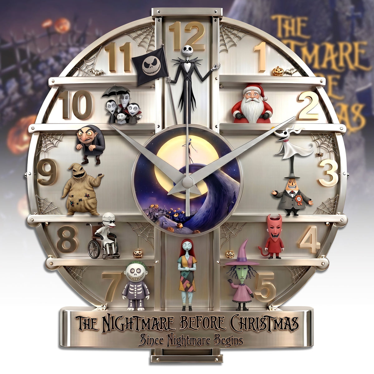 Personalized Nightmare 3D Visual Effect Acrylic Wall Clock