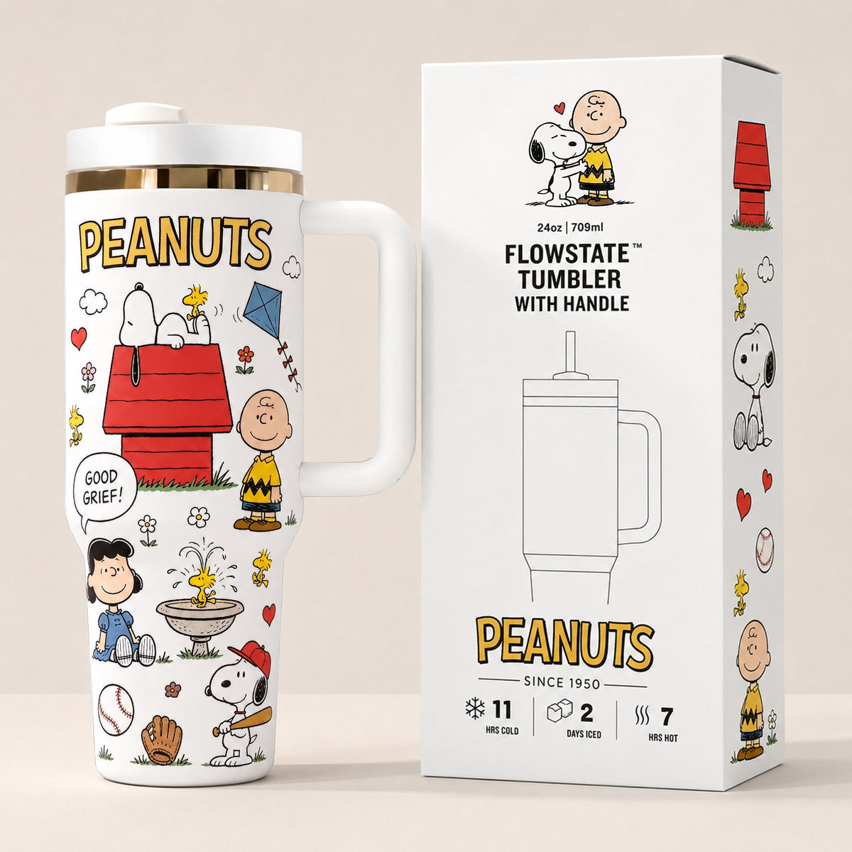 Classic Comic Puppy & Friends Tumbler with Handle