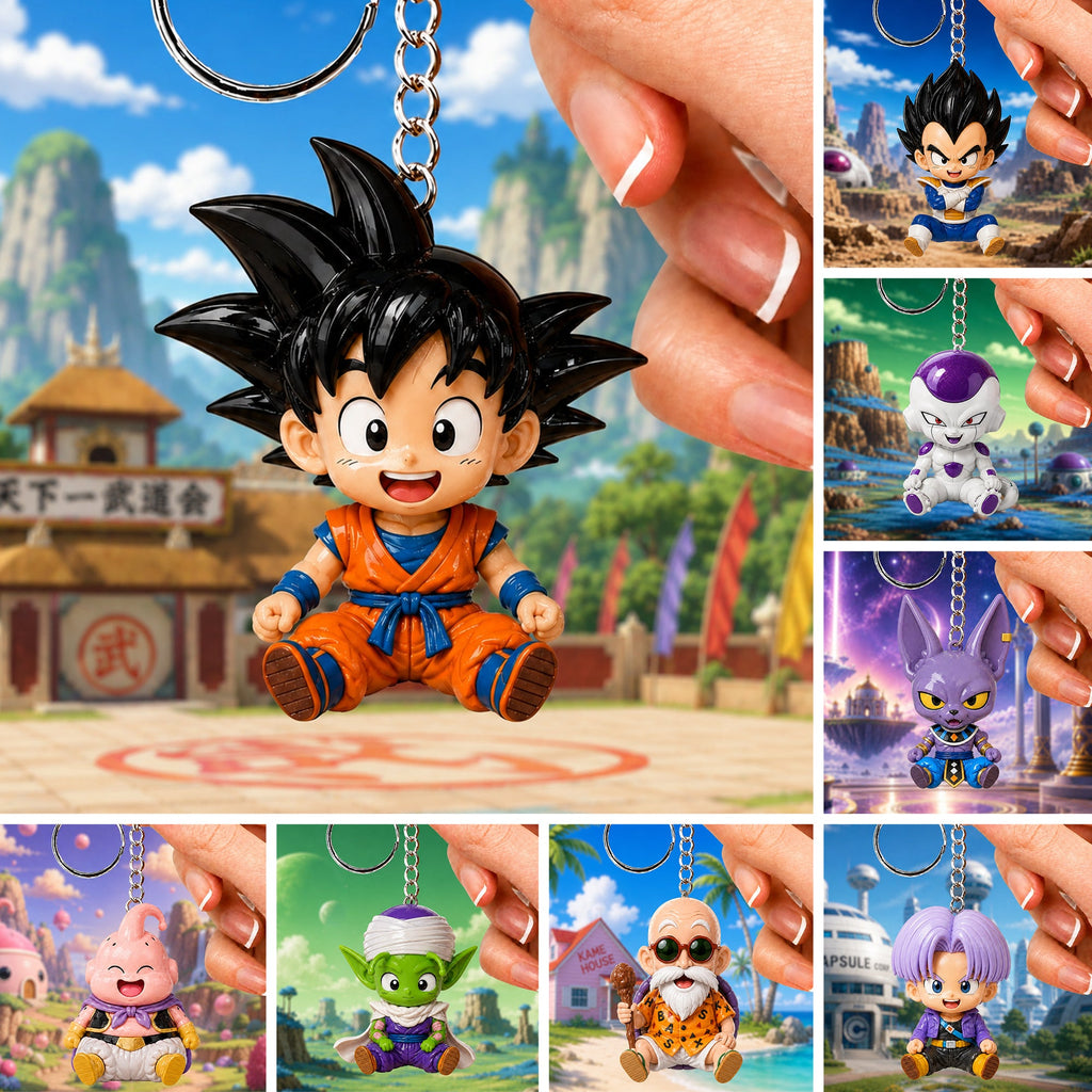 Dragon Warrior - Personalized Seven Balls Keychain Collection