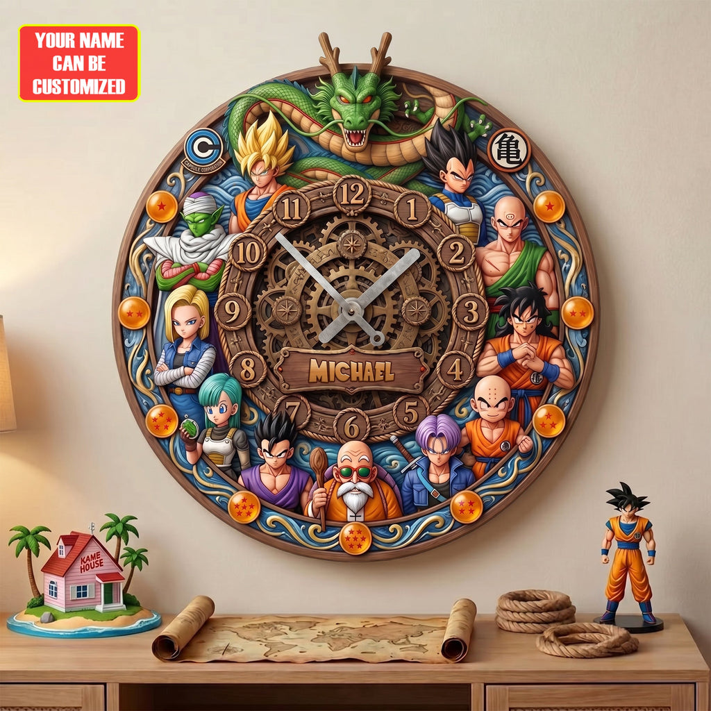 Legendary Balls - 3D Visual Effect Acrylic Wall Clock
