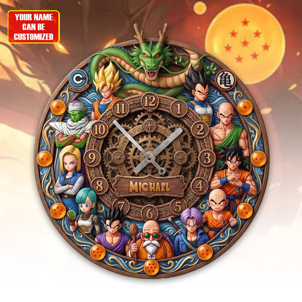 Legendary Balls - 3D Visual Effect Acrylic Wall Clock