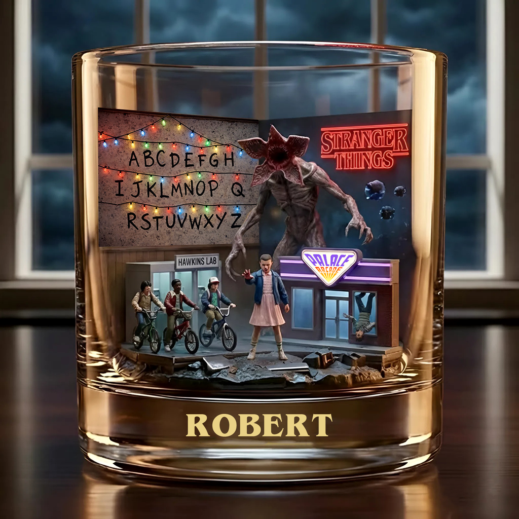 One Last Adventure – Personalized Strange Movie Whiskey Glass