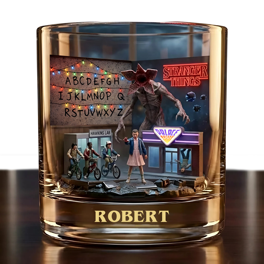 One Last Adventure – Personalized Strange Movie Whiskey Glass