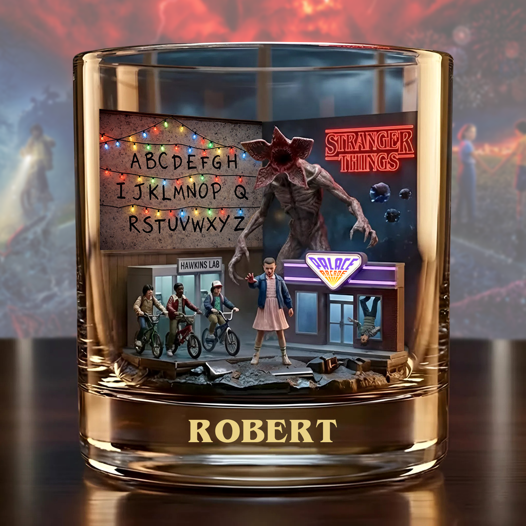 One Last Adventure – Personalized Strange Movie Whiskey Glass