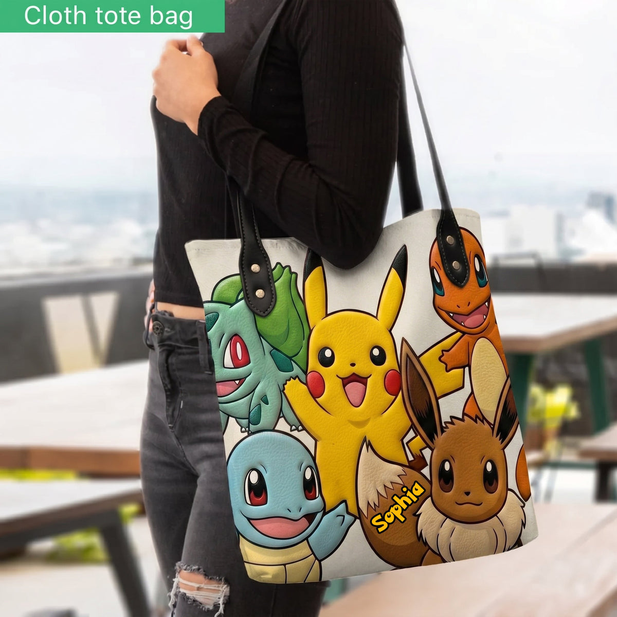Cute Friends - Personalized Monster Trainer Tote Bag