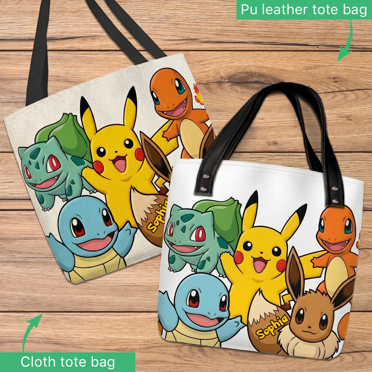 Cute Friends - Personalized Monster Trainer Tote Bag