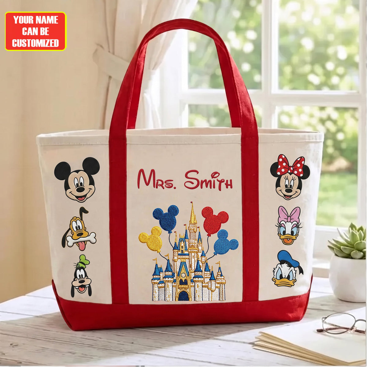 Magical Castle - Personalized Mouse Tote Bag