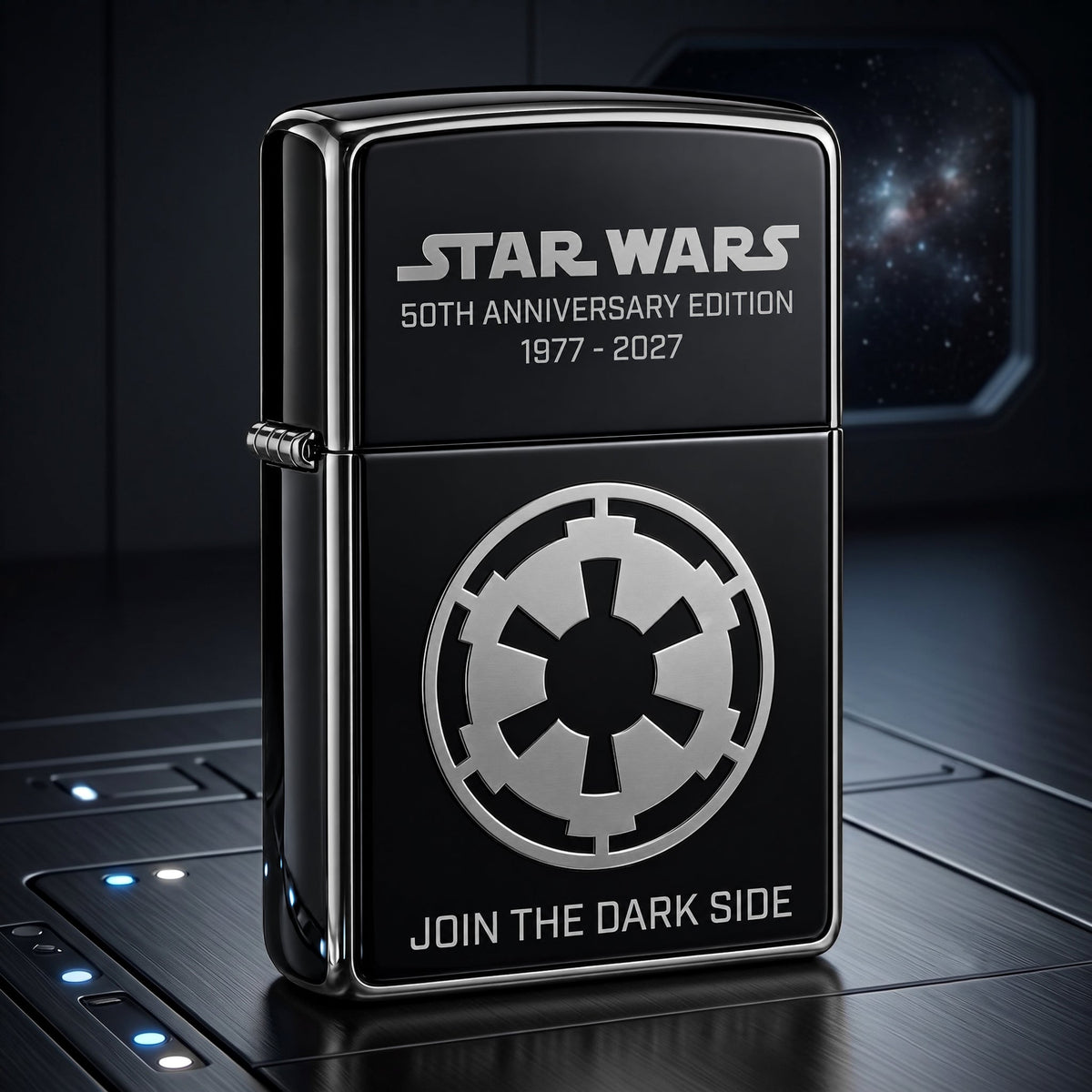 Dark Side 50th - Personalized The Force Lighter Case