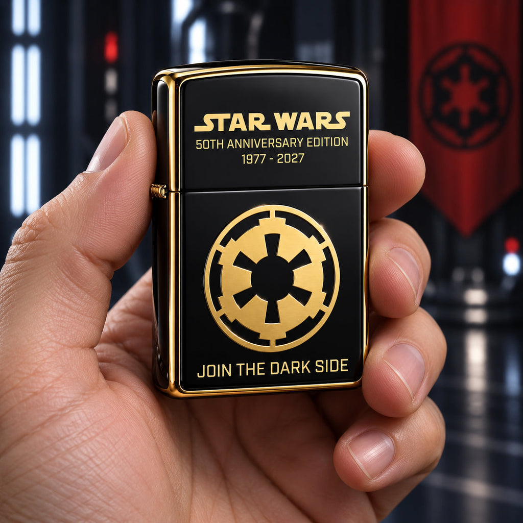 Dark Side 50th - Personalized The Force Lighter Case
