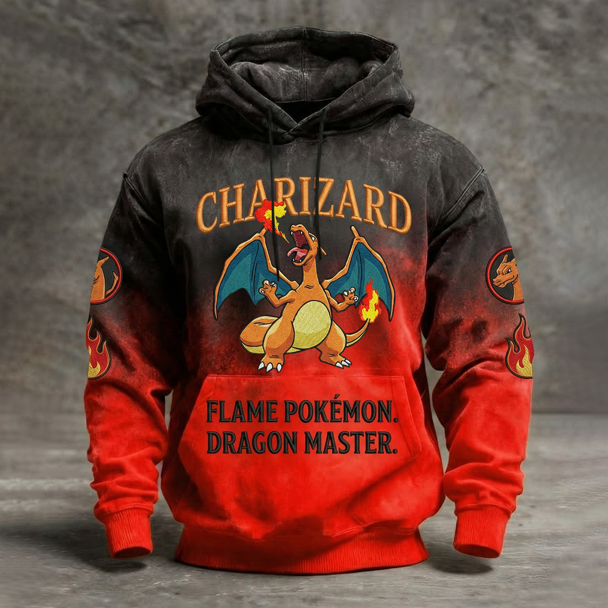 Fire Dragon Hoodie – Vintage Flame Style Fantasy Streetwear