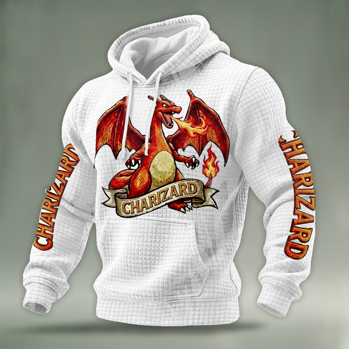 Fantasy Creature Fabric Hooded Sweatshirt