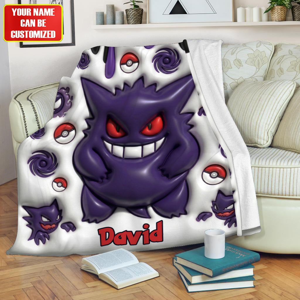 Purple Cute Creature - Personalized Monster Trainer Blanket