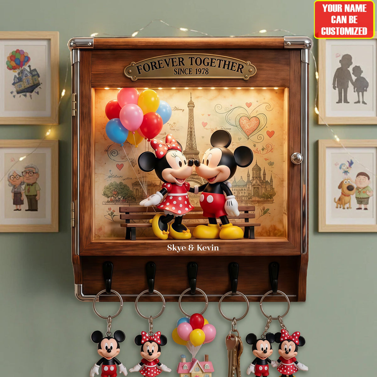 Forever Together - Personalized Mouse Key Hanger