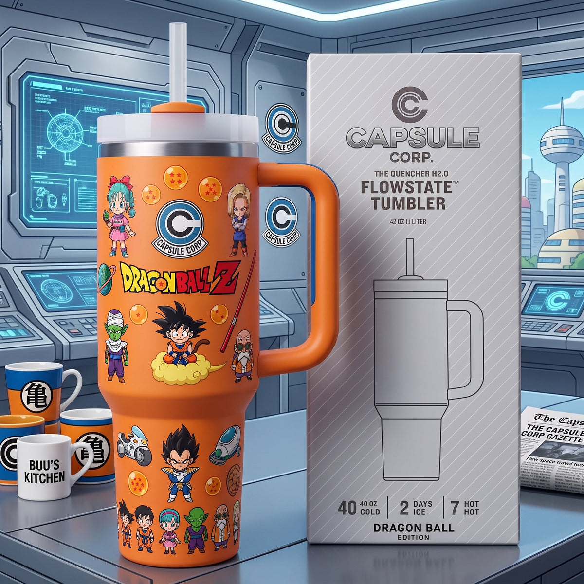 Anime Warrior - Personalized Seven Balls Insulated Tumbler