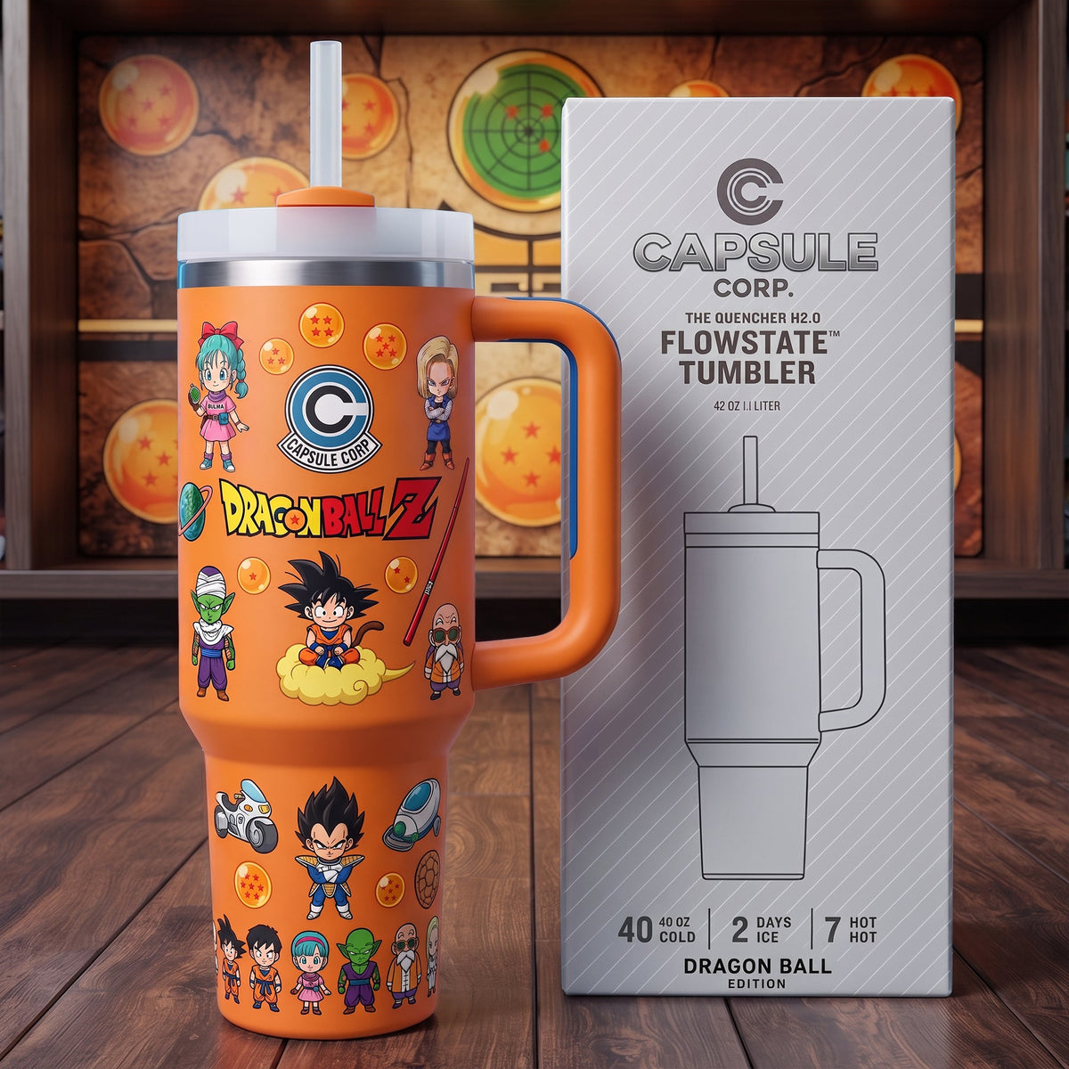 Anime Warrior - Personalized Seven Balls Insulated Tumbler