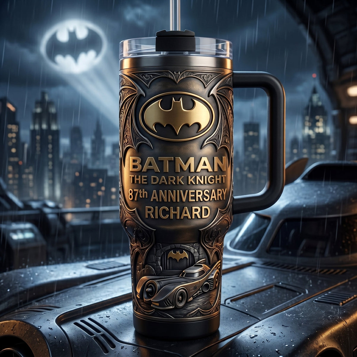 Dark Knight 87th Anniversary – Personalized Hero Tumbler
