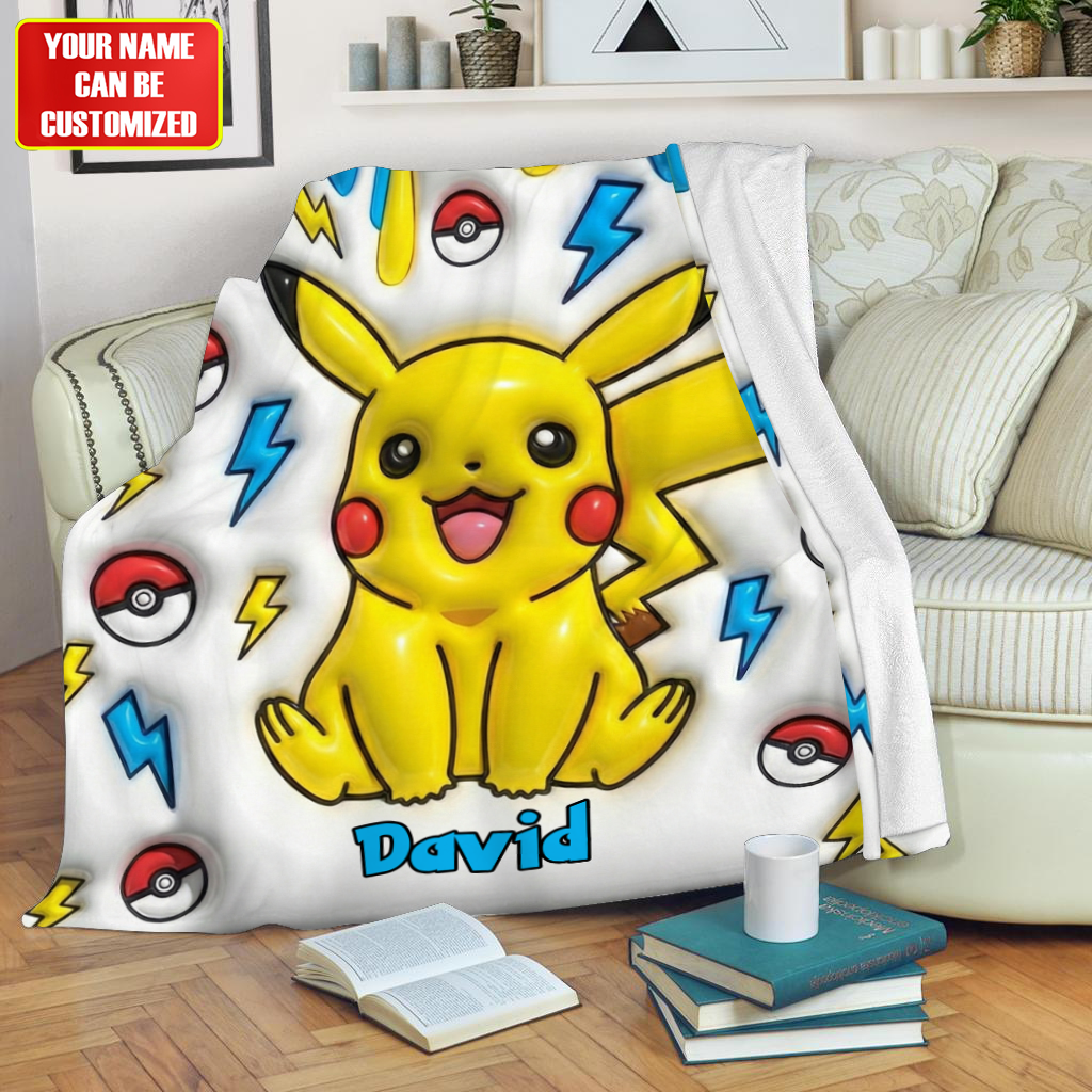 Cute Electric Creature - Personalized Monster Trainer Blanket
