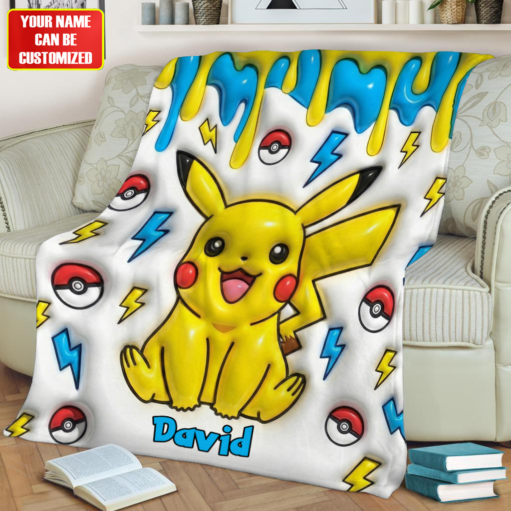 Cute Electric Creature - Personalized Monster Trainer Blanket