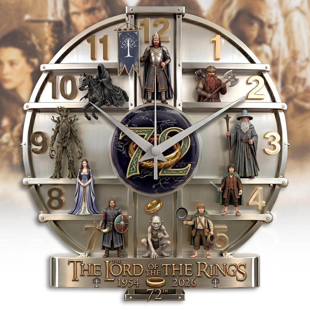 The One to Rule Them All - Personalized The Dark Lord 3D Visual Effect Acrylic Wall Clock