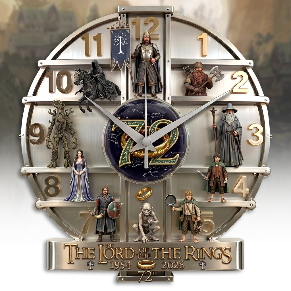 The One to Rule Them All - Personalized The Dark Lord 3D Visual Effect Acrylic Wall Clock