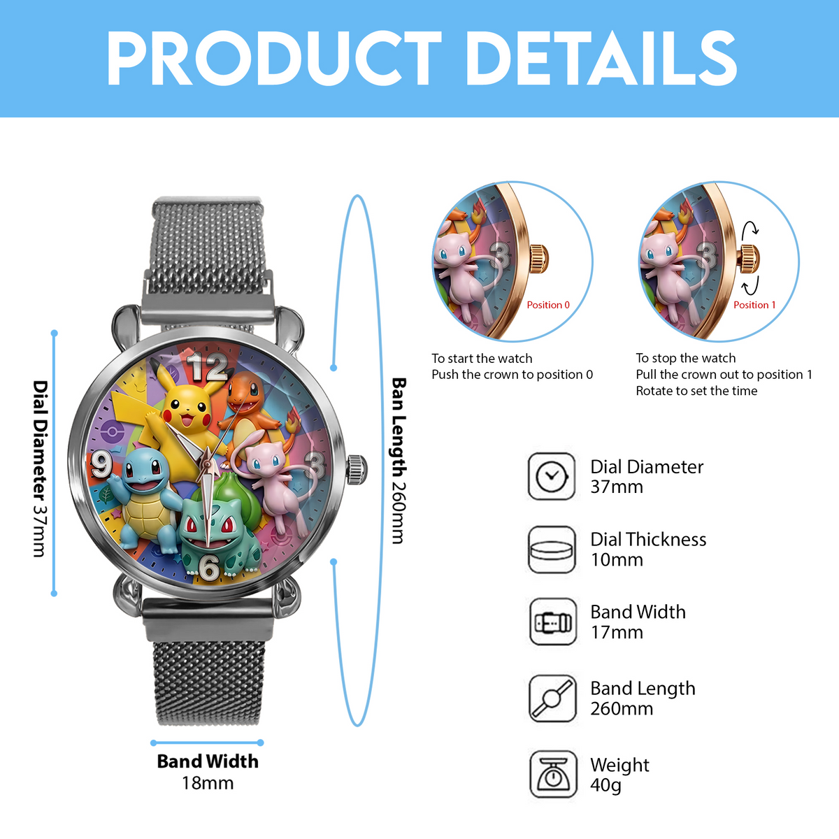 Fantasy Pet - Personalized Monster Trainer Women Hand Watch