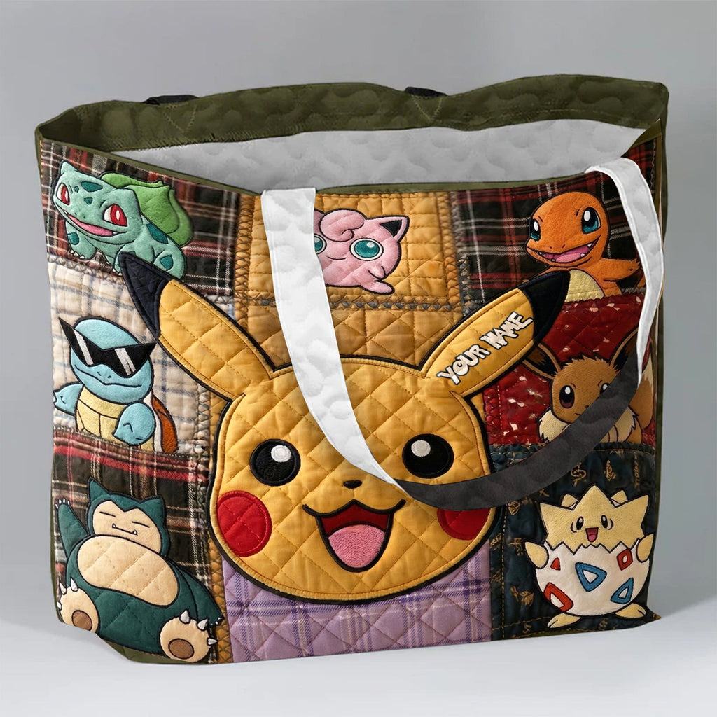 Cute Creature - Personalized Monster Trainer PKM Quilted Tote Bag