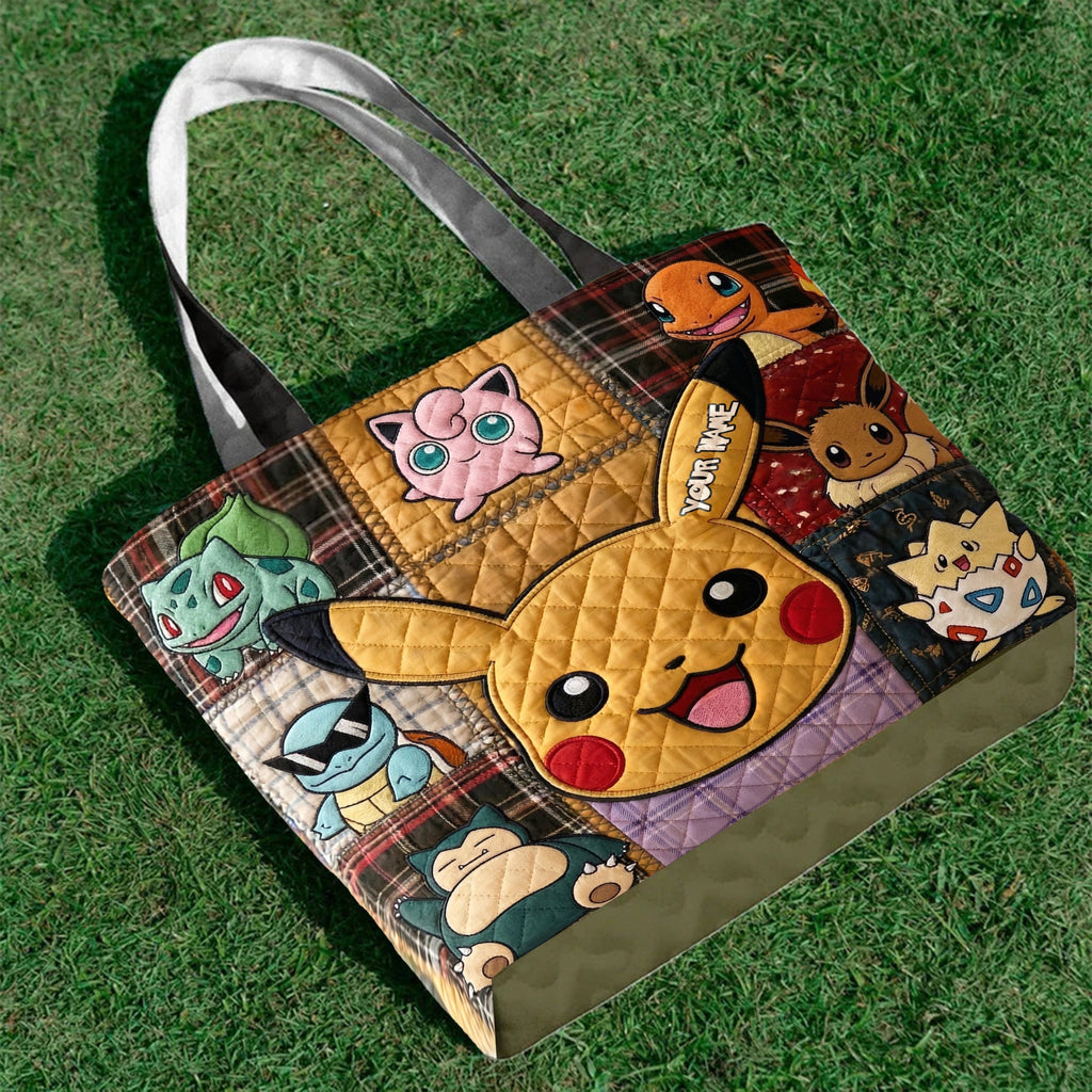 Cute Creature - Personalized Monster Trainer PKM Quilted Tote Bag