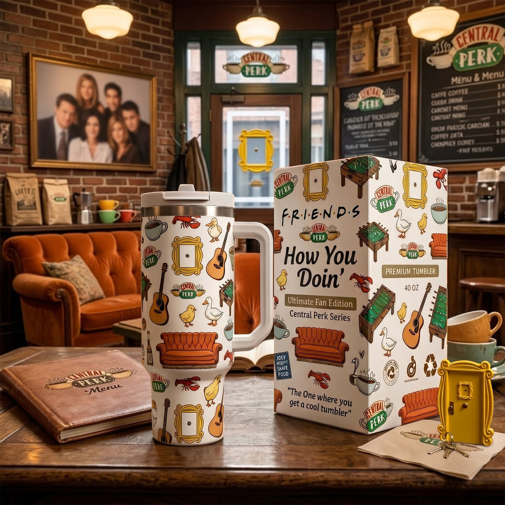 Iconic Film Series Central Perk - Personalized Christmas Film Insulated Tumbler