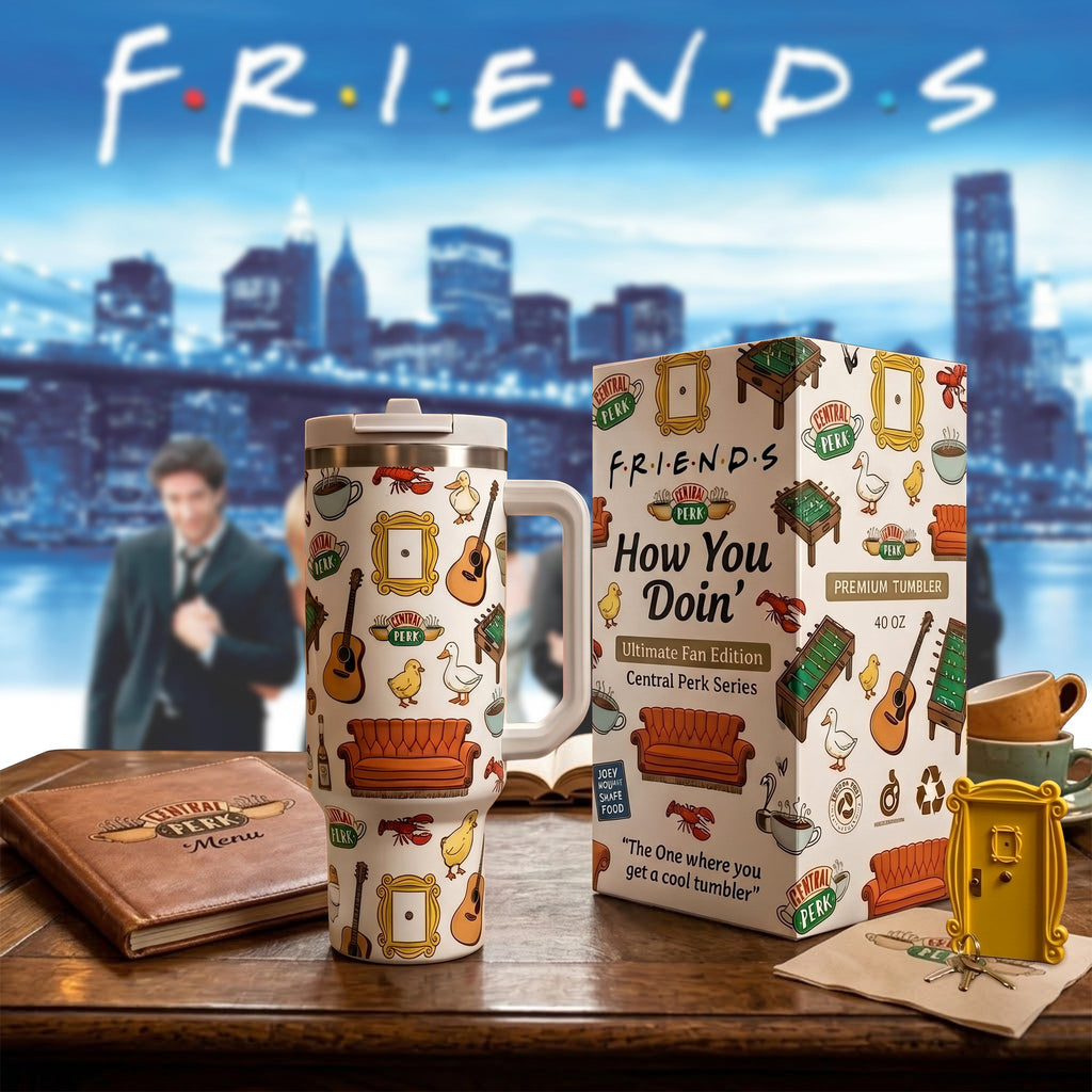 Iconic Film Series Central Perk - Personalized Christmas Film Insulated Tumbler