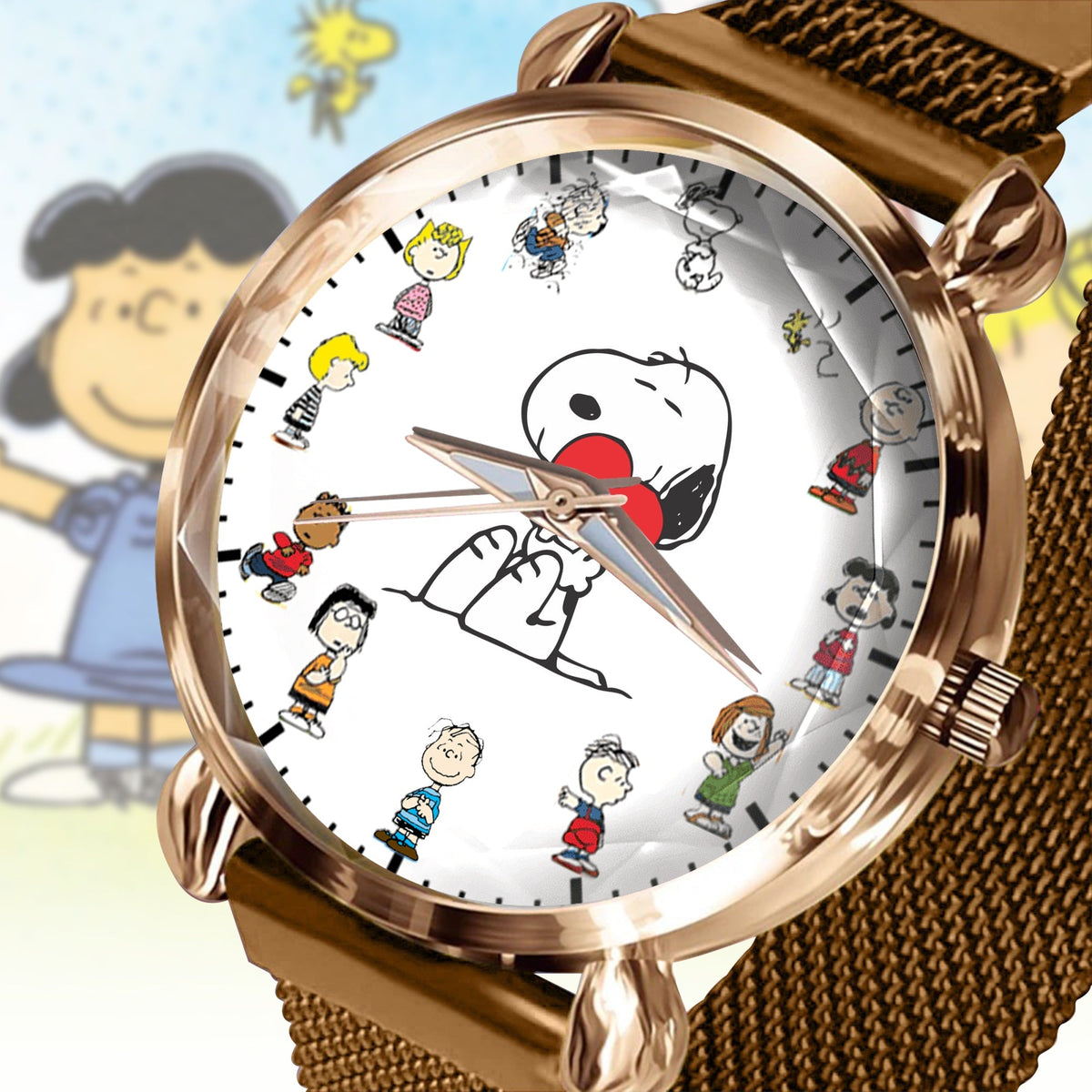 Cartoon Lover 2 Mesh Strap Quartz Watch - Personalized Gifts For Fans