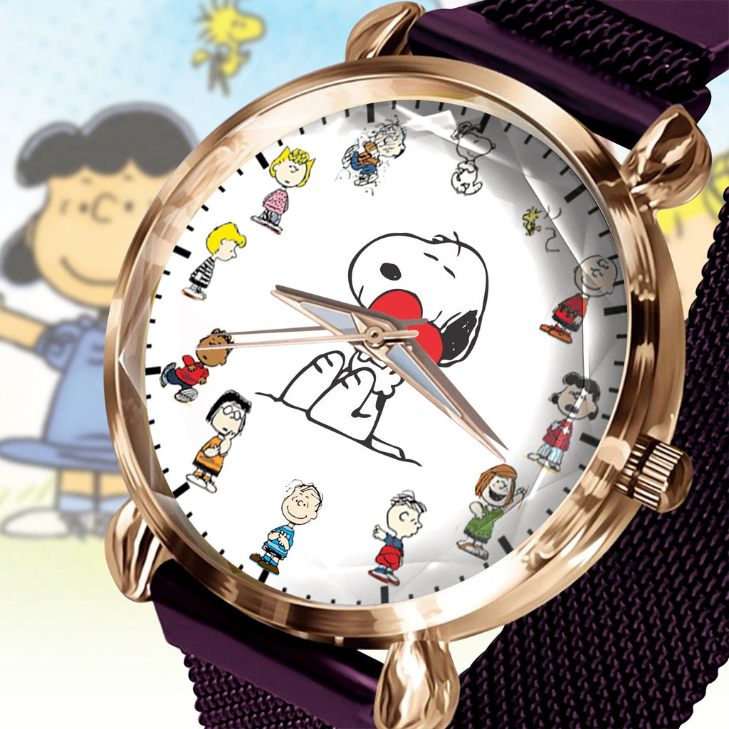 Cartoon Lover 2 Mesh Strap Quartz Watch - Personalized Gifts For Fans