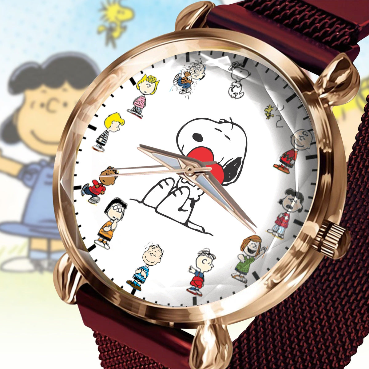 Cartoon Lover 2 Mesh Strap Quartz Watch - Personalized Gifts For Fans