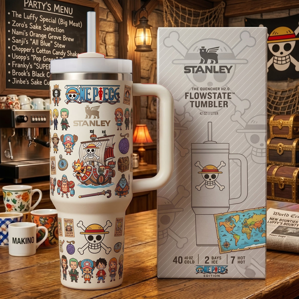 Pirate Crew - Personalized Pirate Anime Insulated Tumbler