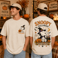 Spooky Puppy Halloween T-Shirt – Witch, Pumpkin & Ghost Graphic Tee