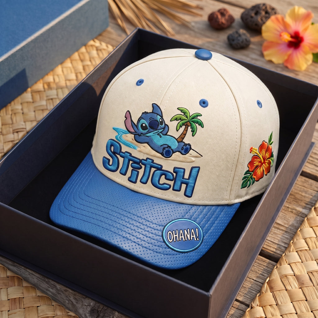 Tropical Blue Alien Cap – Beach Vibes Ohana Style Hat