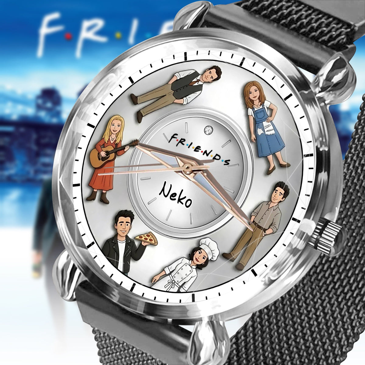 Classic Sitcom Central Perk - Personalized Christmas Film Women Hand Watch