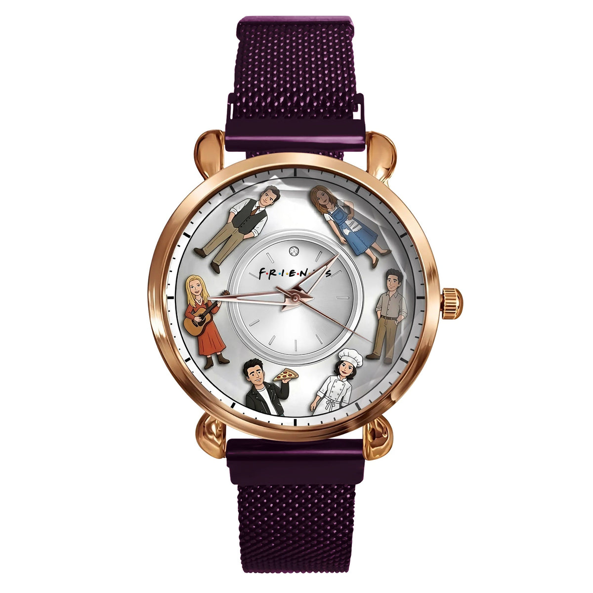 Classic Sitcom Central Perk - Personalized Christmas Film Women Hand Watch