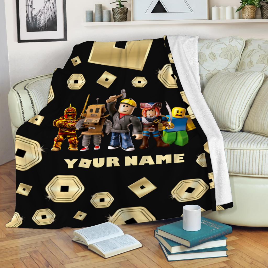 Build Your World – Personalized Gamer Custom Name Blanket