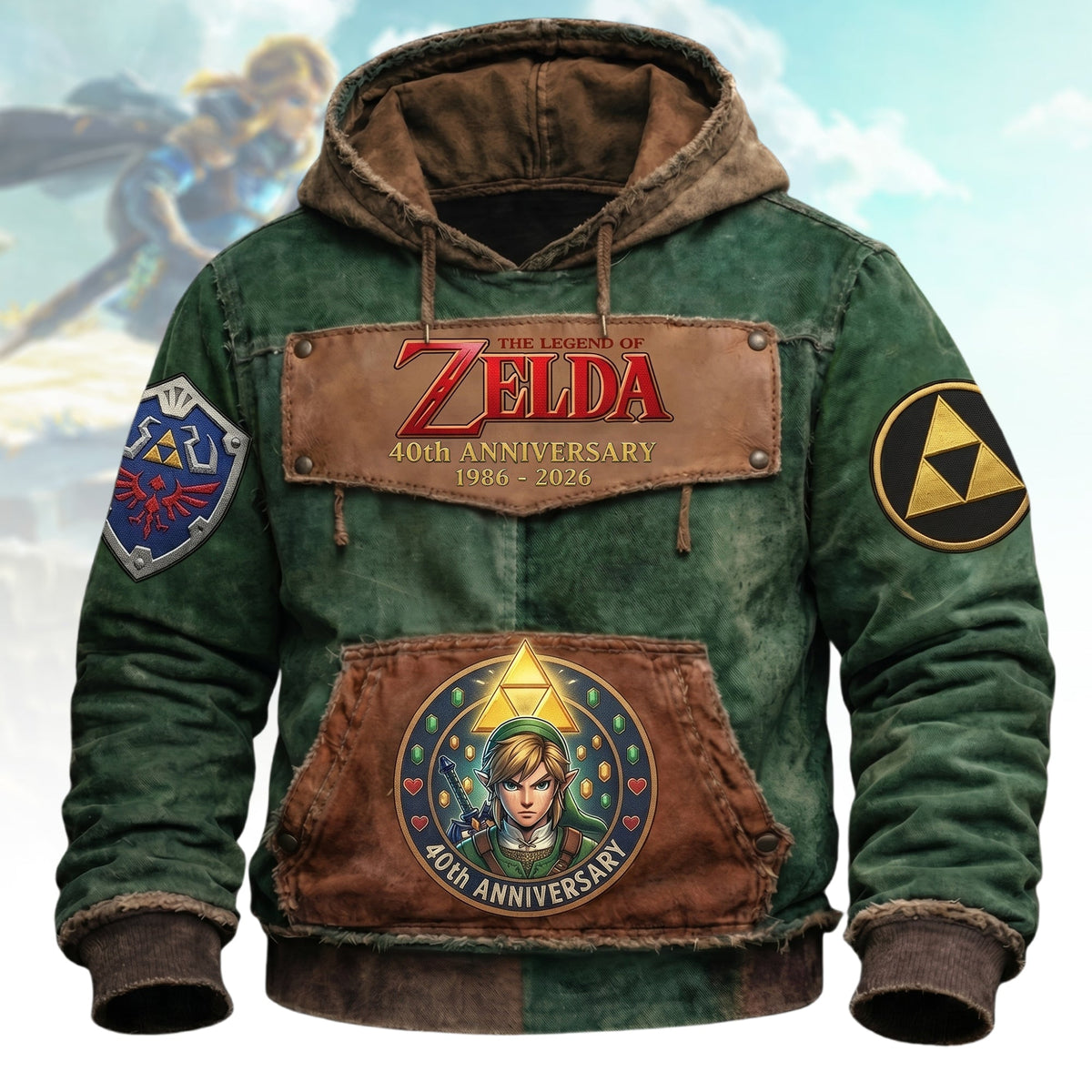 TLoZ 40th Anniversary - Personalized The Hero's Legend Hoodie