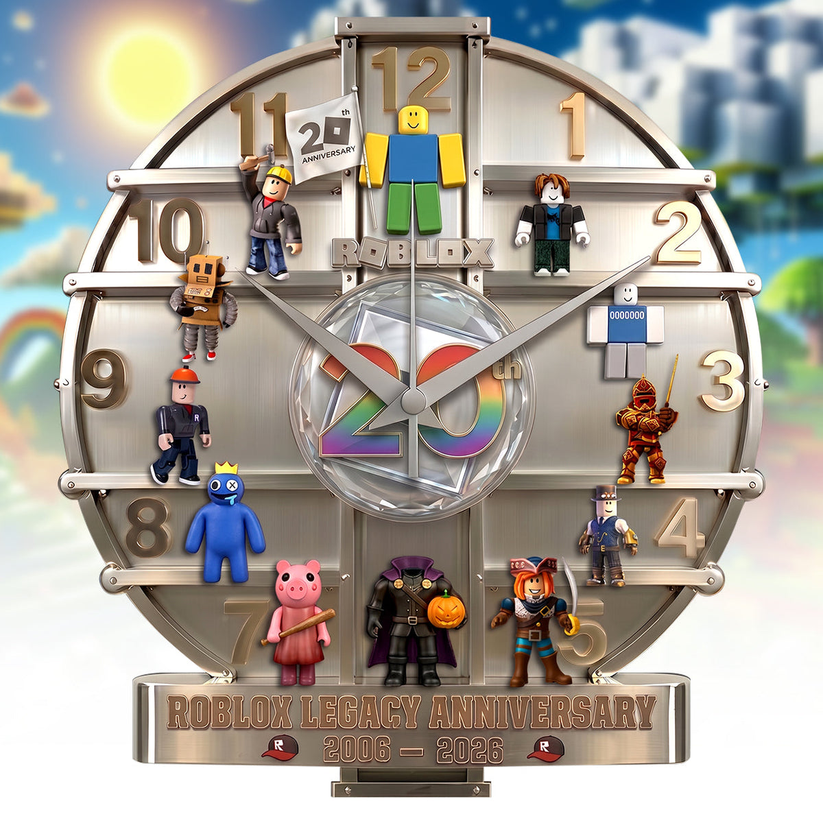 Block Adventure - Personalized Gamer Custom 3D Visual Effect Acrylic Wall Clock