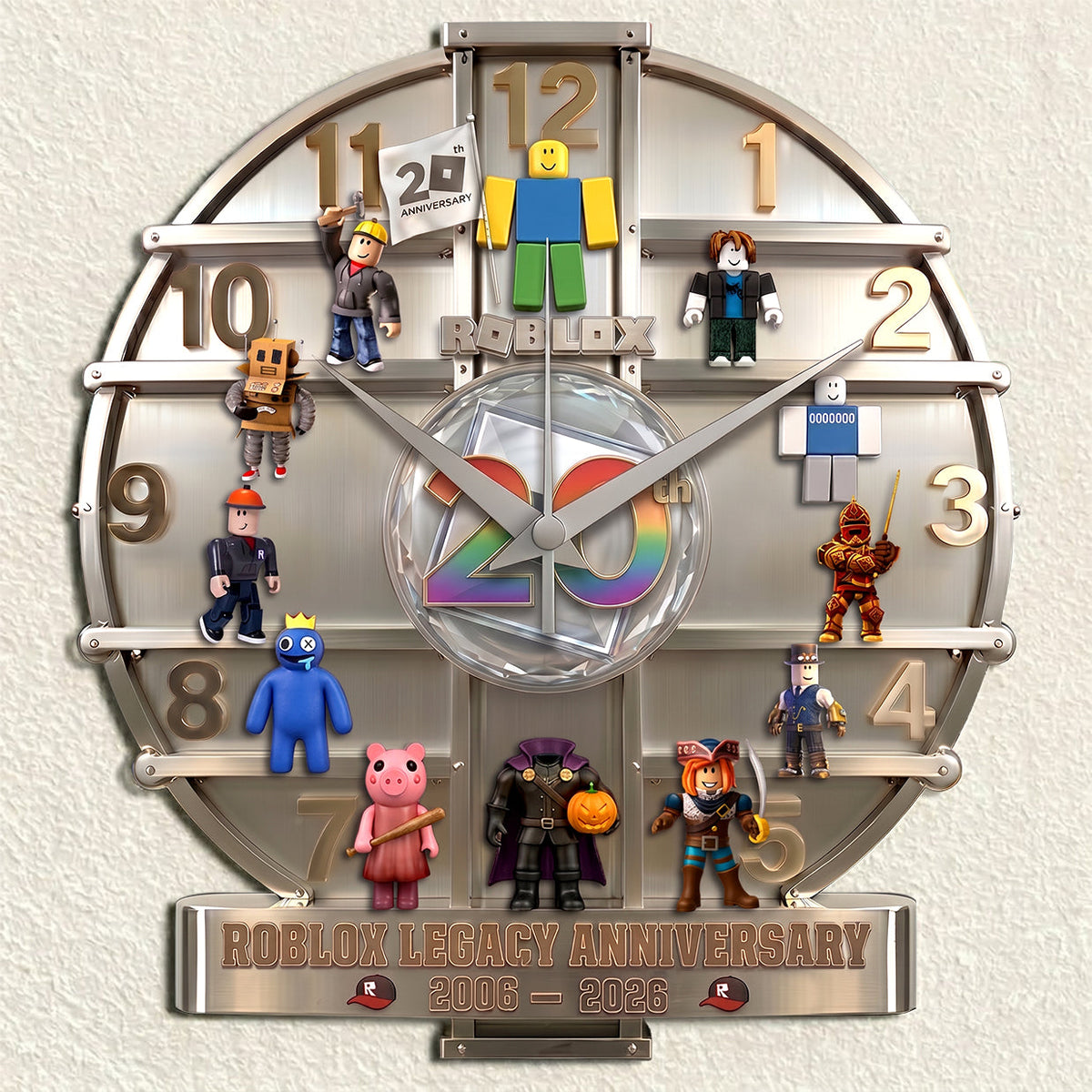 Block Adventure - Personalized Gamer Custom 3D Visual Effect Acrylic Wall Clock