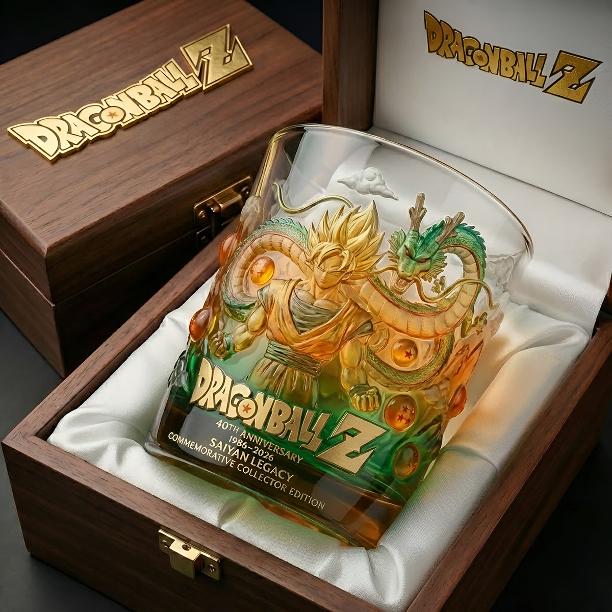 Fantasy Dragon Warrior - Personalized Seven Balls Whiskey Glass