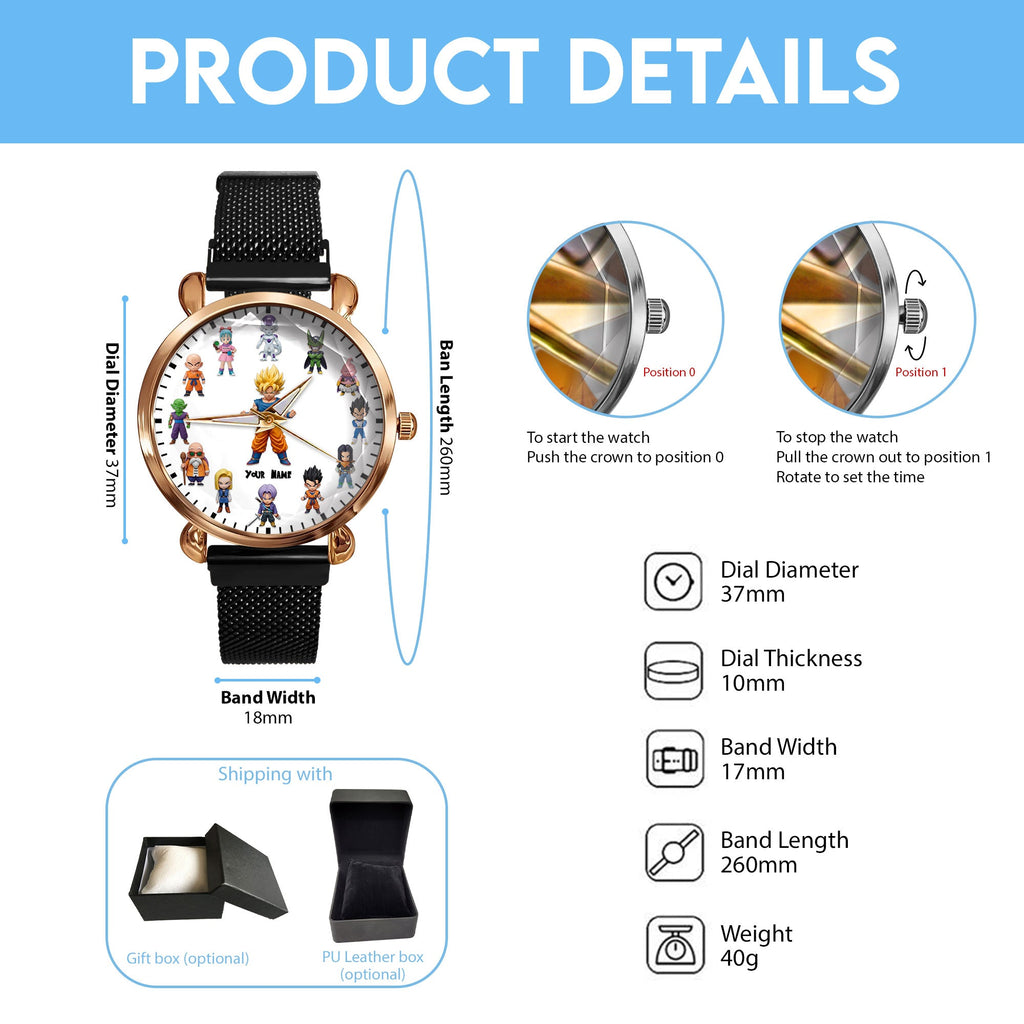 Awesome Dragon - Personalized Seven Balls Women Hand Watch