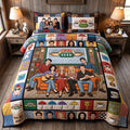 Classic Coffeehouse Friends Quilt Set – Nostalgic Sitcom Fan Gift