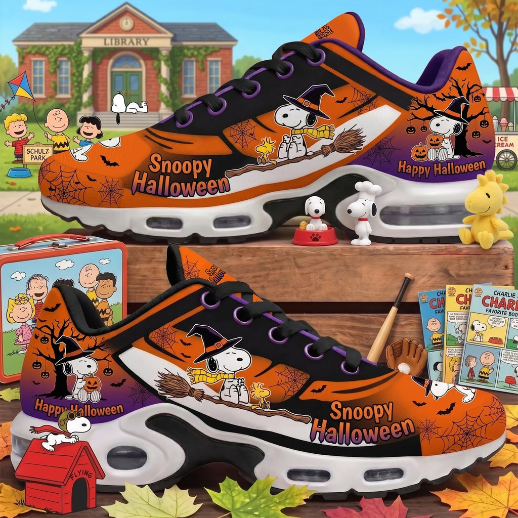 Cute Beagle Halloween Air Cushion Sneakers – Spooky Cartoon Fan Gift