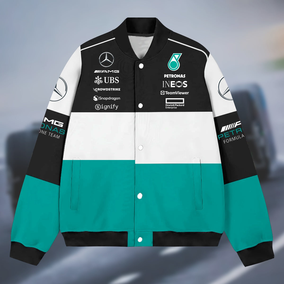 Merc Amg Petronas - Personalized Racing Varsity Jacket