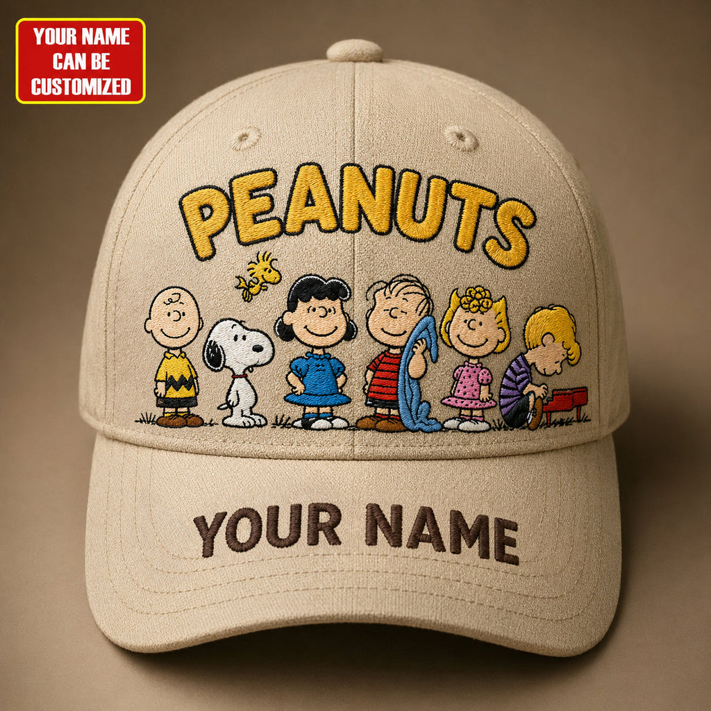 Personalized Classic Puppy & Friends Cap – Custom Name Retro Comic Hat